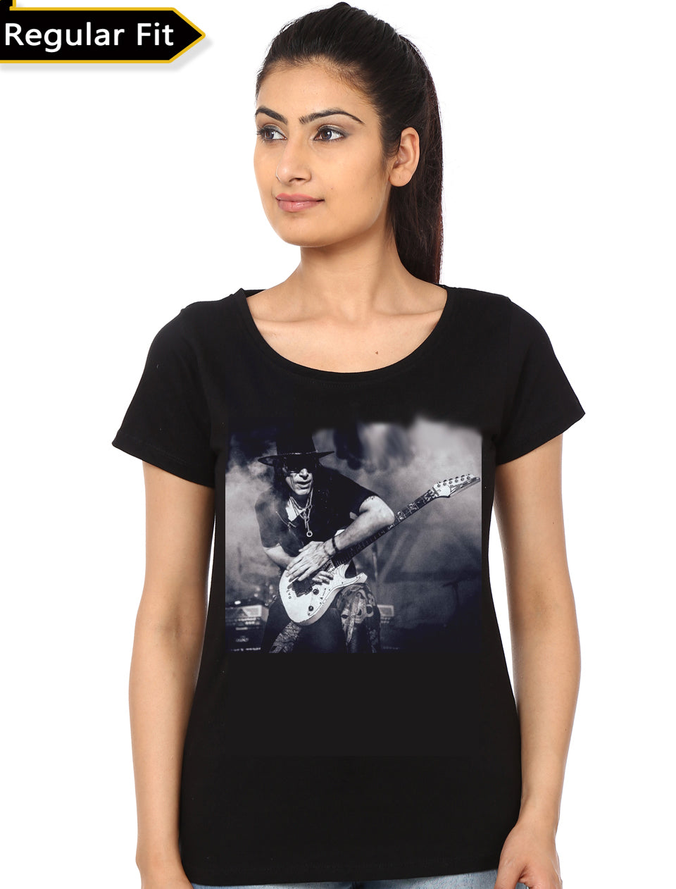 Steve Vai Girl's Black T-Shirt